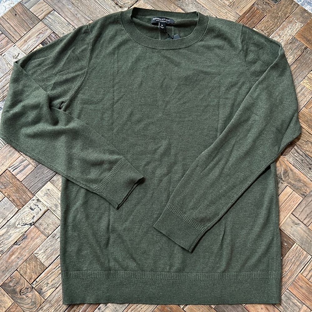 Banana Republic Silk Cashmere Crewneck Sweater NWT